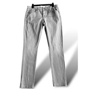 levis 711 skinny jeans 16 medium W33 L30 mid rise gray vintage wash